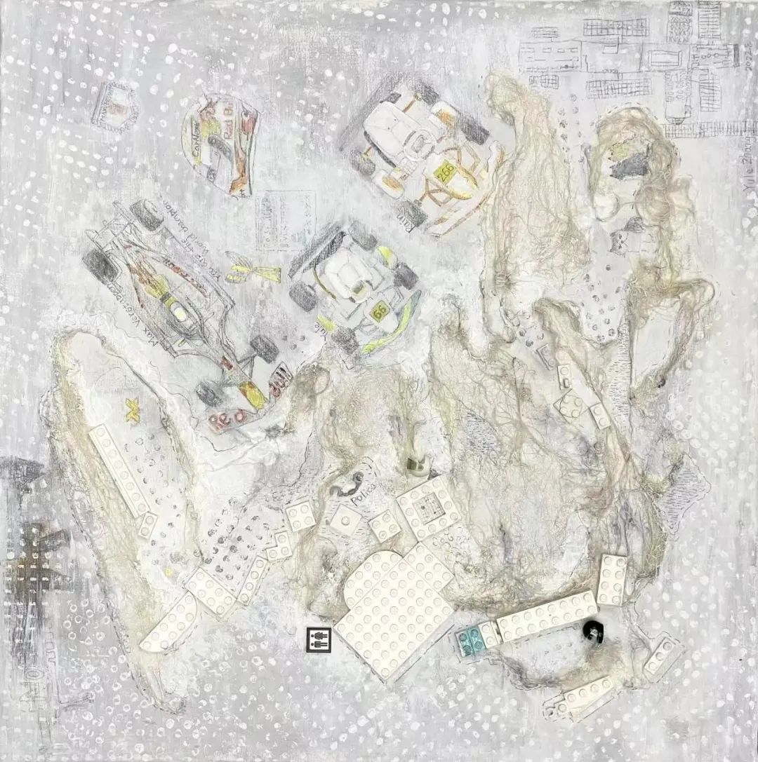 ���ҵ����硷  ���ߣ������� �ߴ磺50x50cm ���ϣ���ϩ��ɫ�۱ʡ��ۺϲ��� �������䣺9��    ���������