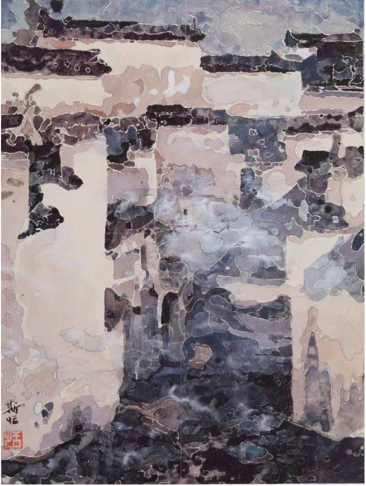 ��˹�񡶰��ղ�ù���д����64x50cm